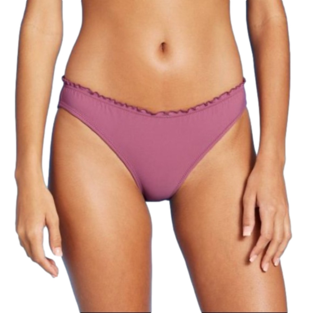 𝅺ruffle Edge Cheeky Bikini Bottom - Xhilaration